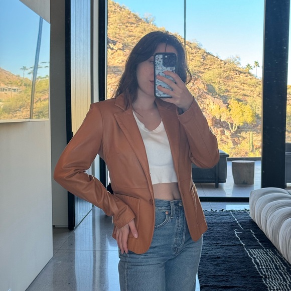 70s styled leather jacket - Picture 2 of 4